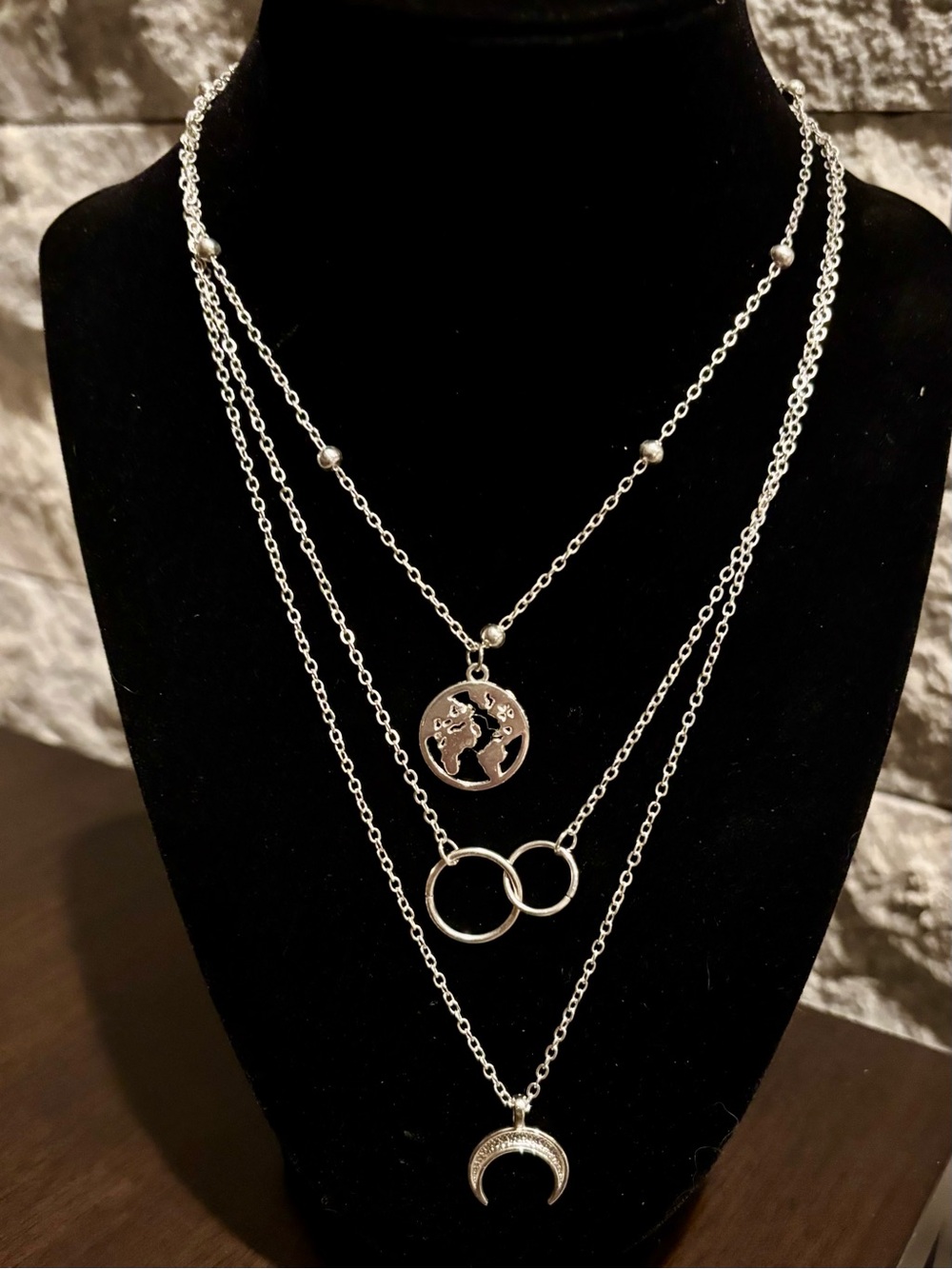 Silver Layered necklace